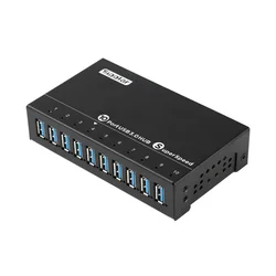 Sipolar Concentrador USB Industrial 10 Puertos Montaje Pared