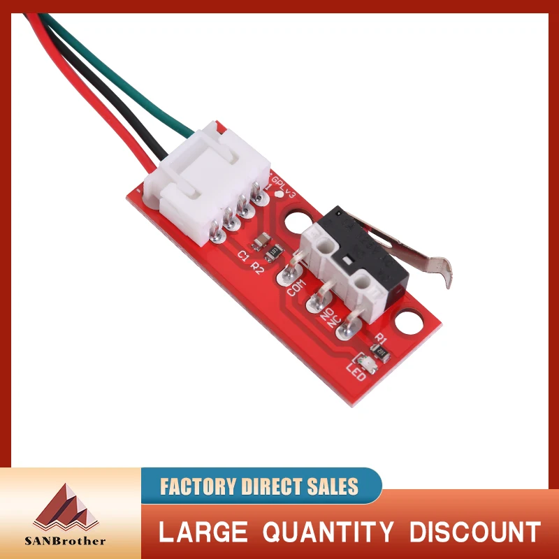 Interruptores de límite de tope mecánico, piezas de impresora 3D con Cable de 3 pines de 70cm, rampas 1,4, interruptor de pieza de placa de Control, 1 Uds - imagen 4