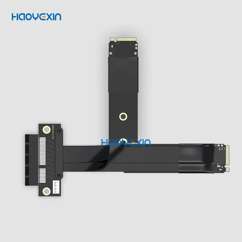 M2 a PCIE Riser PCIe x4 PCI-E3.0 4x a M.2 NVMe M Key 2280 tarjeta elevadora Gen3.0 Cable M2 Key-M cable de extensión pci-express 32G/bps - imagen 3