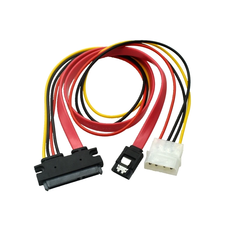 El más nuevo Cable SATA Combo de 30cm de alimentación de 15 pines y Cable de datos de 7 pines Cable Molex a Serial ATA de 4 pines Cable adaptador de corriente Molex a Sata - imagen 2