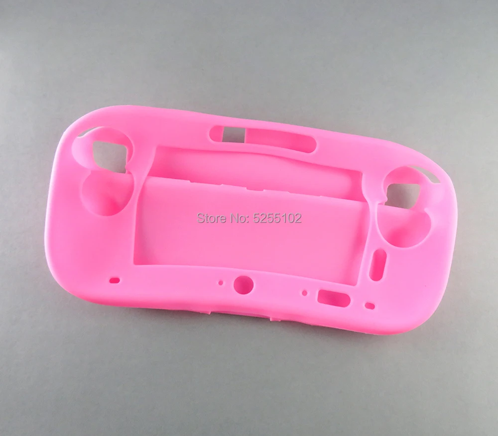 1 funda de silicona de goma suave Protector de cuerpo completo para Wii U funda de Gel carcasa de piel para Nintendo WiiU Gamepad controlador - imagen 5