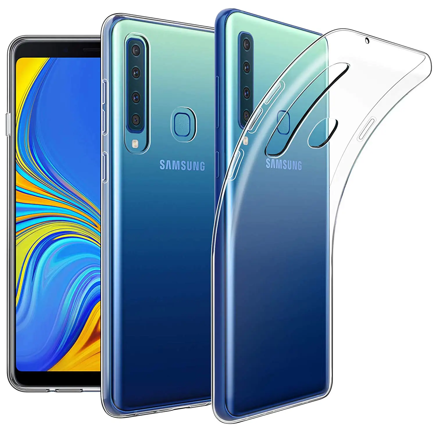 Funda de silicona TPU suave para Samsung Galaxy A9, 2018, A9S, fundas transparentes para teléfono, 360 de protección, Gel Delgado, Coque SM-A920F/DS Armor - imagen 2