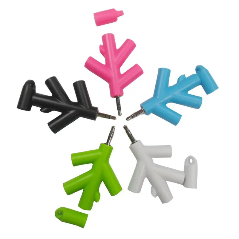 Divisor de Audio para auriculares, adaptador de 3,5mm, 4 vías, Aux, Conector de 3,5mm, 1 macho a 4 hembra, extensor de Cable - imagen 4