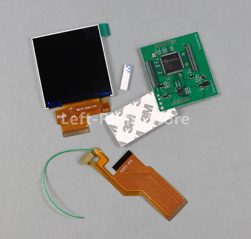 1 Juego de repuesto de resaltado LCD para Nintendo NGPC, Kit de pantalla LCD, brillo ajustable, accesorios de 5 segmentos - imagen 2