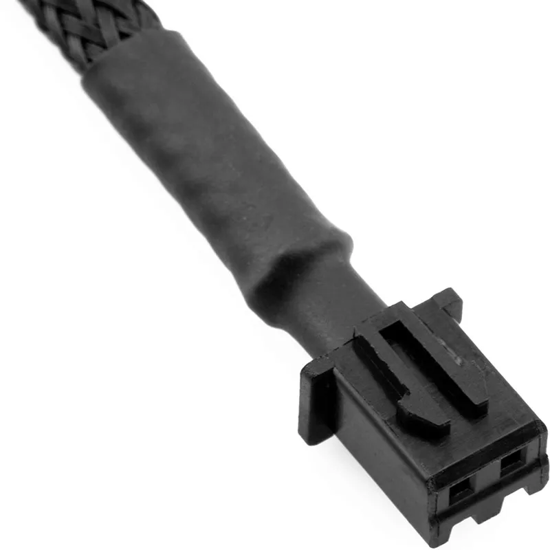 Cable adaptador de ventilador gráfico de 2 pines para ventilador de placa base GPU de 4 pines/tarjeta PWM, Compatible con manga negra de 3 pines y 4 pines, lote de 2 unidades - imagen 4