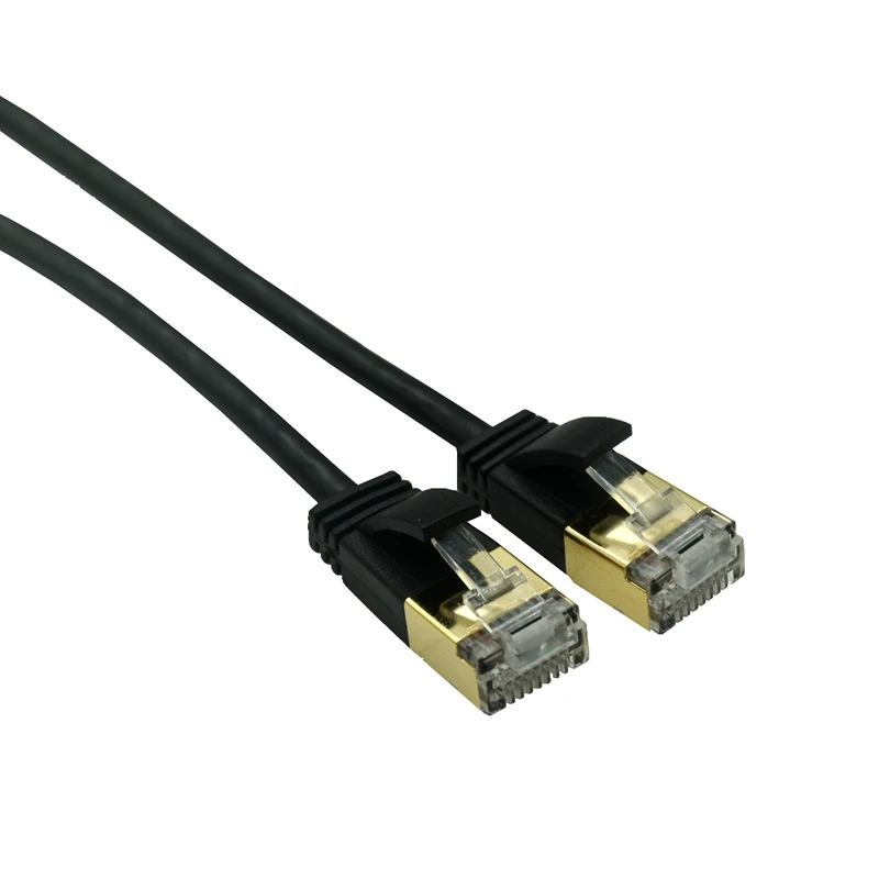 Cable Ethernet Cat7 RJ45 Cable Lan red SSTP Cable de conexión de Internet Cable corto 0,25 m 1m 3m para enrutador de PC Cable portátil Ethernet - imagen 4