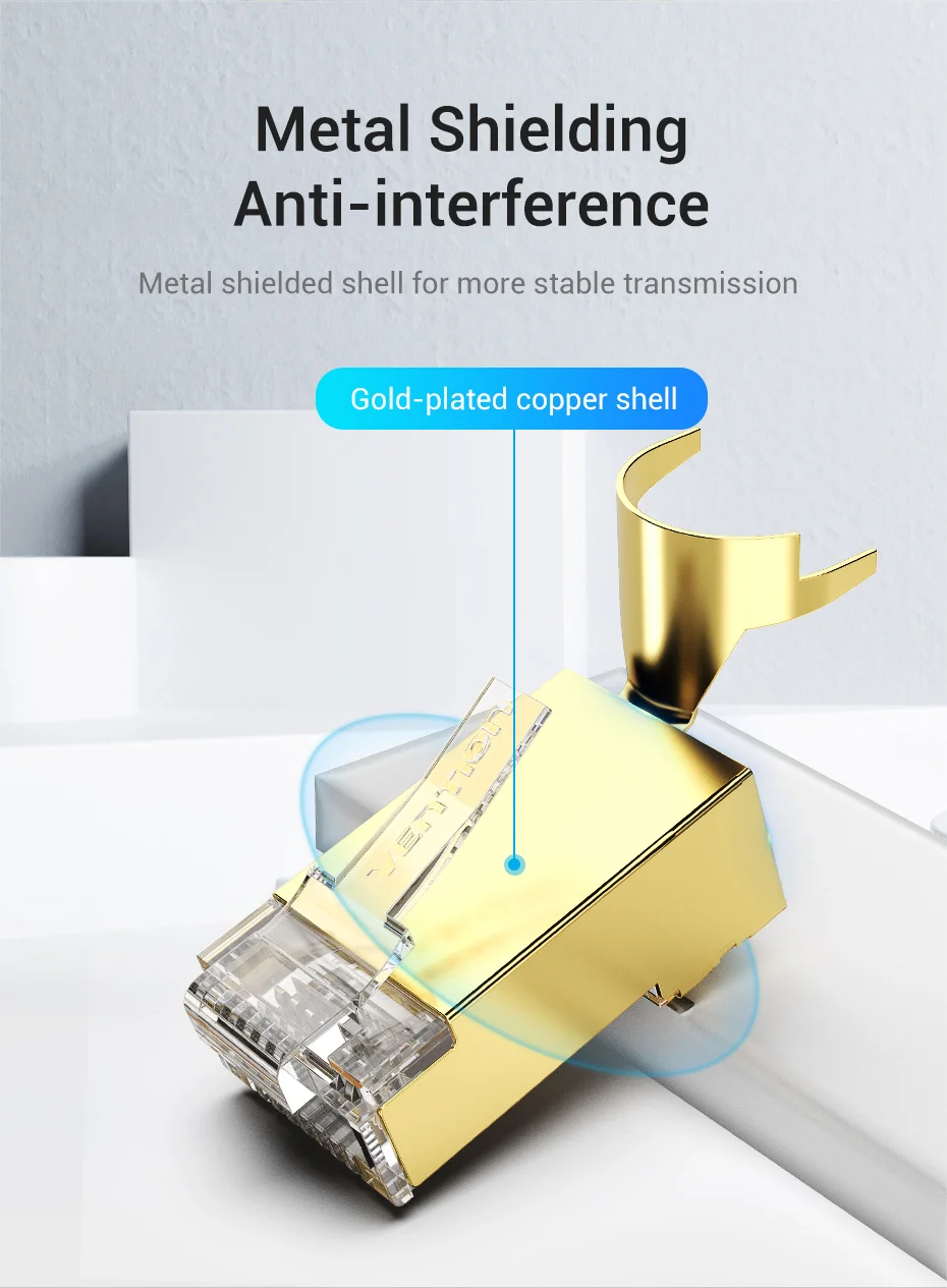 Conector RJ45 Cat8 - Velocidad 40Gbps