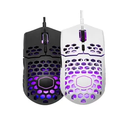 Cooler Master-ratón Gaming MM711 60G con carcasa de panal ligera, Cable ultratejido y detalles RGB, Pixart PMW 3389 16000 DPI
