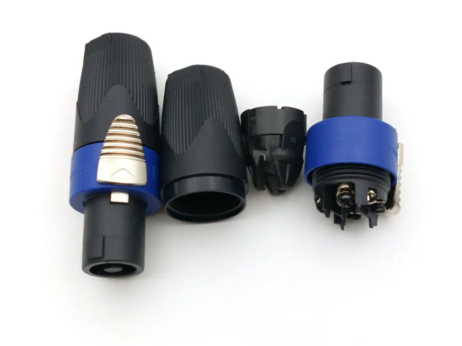 Conector de Cable de Audio Compatible CON Speakon, de 4 pines conector macho de alta calidad, 10 Uds. - imagen 3