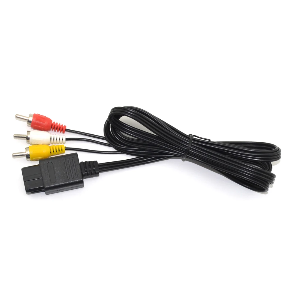 Cable de Audio y vídeo para TV, Cable AV a conector RCA para accesorios de juego GameCube/N64/SNES - imagen 3
