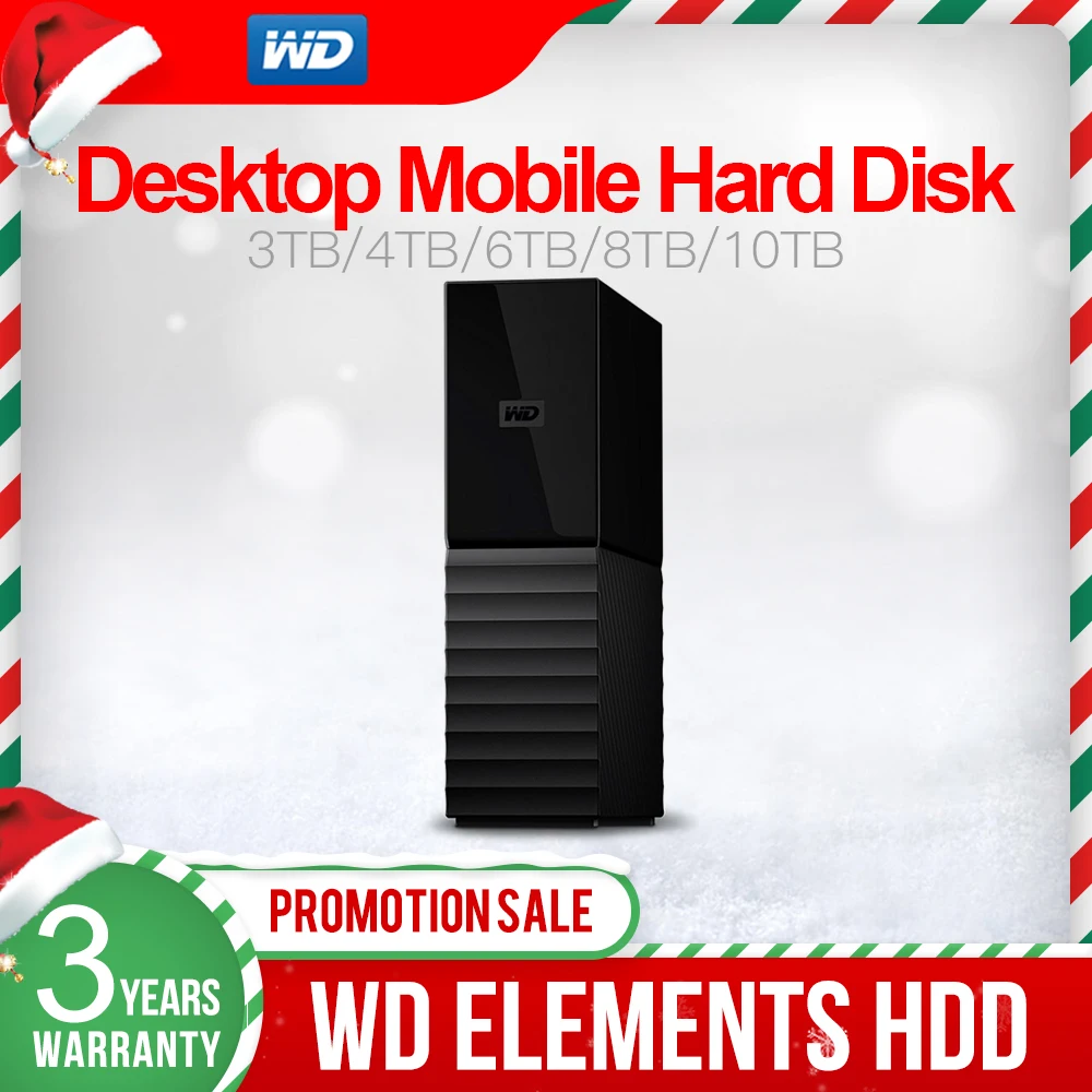 Western Digital WD-disco duro externo de escritorio, dispositivo con USB 3,0/256 bits, cifrado de Hardware AES, 4TB, 6TB, 8TB, 10TB, 14T, 16T, 18T - imagen 2