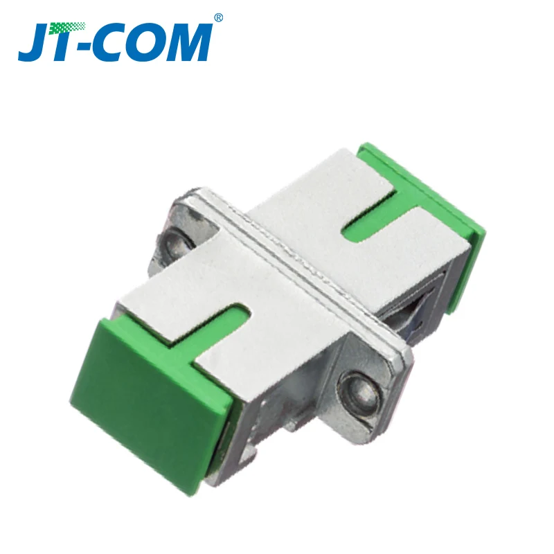 Adaptador de fibra óptica SC de Metal, conector SM SC UPC, acoplador de fibra MM multimodo SC APC, Simplex, 50 unidades por lote - imagen 5