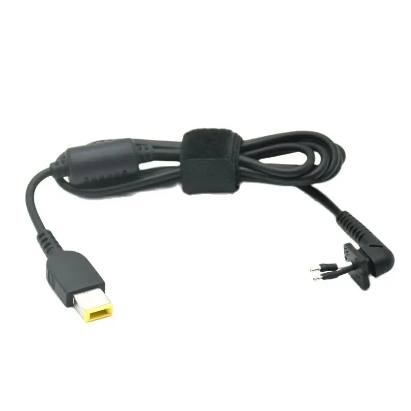 Cable conector de clavija de punta CC, Cable de alimentación para ordenador portátil para Lenovo Thinkpad Yoga, conector cuadrado, cargador, adaptador para ordenador portátil, Cable CC