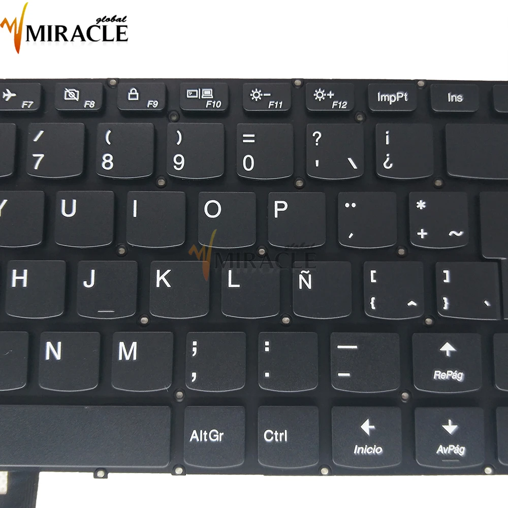 Teclado para Lenovo 310-14IKB 310-14ISK V510-14IKB LA Latin SP SN20K81830 LCM-15J36LA 686 PK131191A15 negro sin marco chicony - imagen 3
