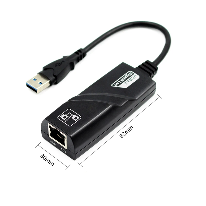 Tarjeta de red adaptadora Ethernet Lan USB3.0 a RJ45 con cable de 1000Mbps para Macbook Windows 7/10 - imagen 5