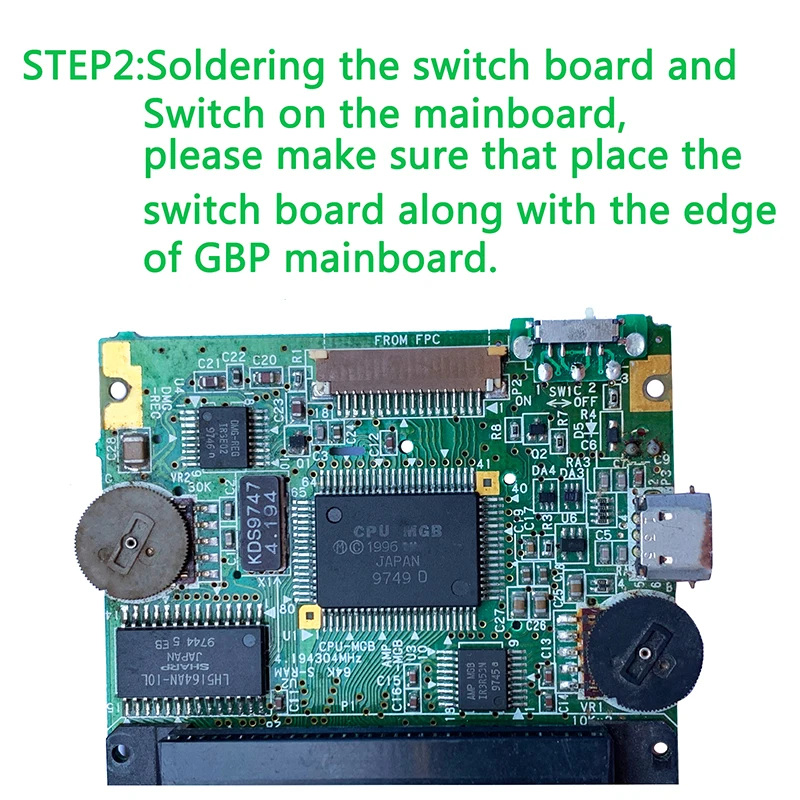 Interruptor de botón de encendido versión 2,0 para Gameboy Pocket GBP, Gameboy Color GBC, piezas de reparación de consola de juegos V2.0 - imagen 5