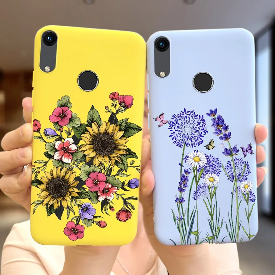 Funda protectora de silicona suave para teléfono Huawei, carcasa con dibujos de flores para Huawei Y6s 2019, Honor 8A, 2019 - imagen 4
