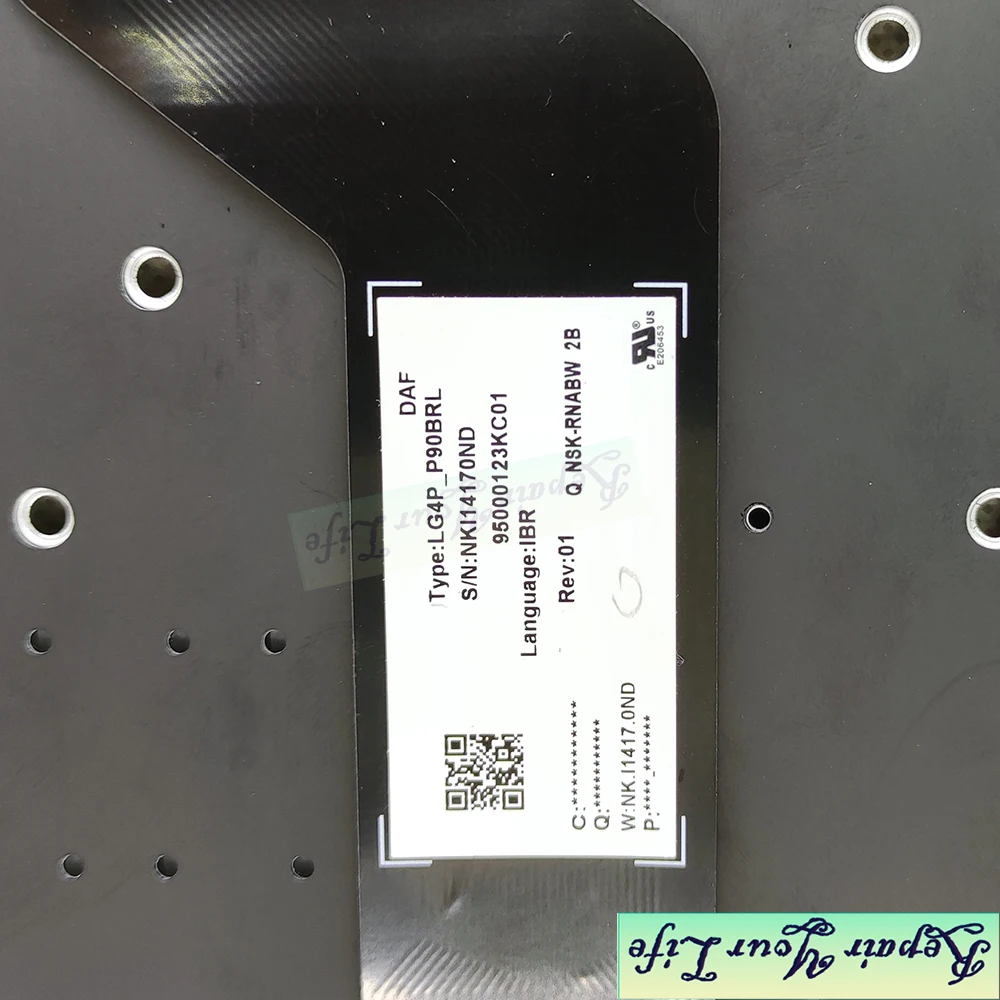 Teclado retroiluminado SV búlgaro para Acer Triton 500 PT515-51 Hrvatski, negro, blanco, azul, borde, LG40-P90BRL, NSK-RNABW - imagen 4