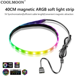 Barra LED ARGB 40cm PC 3 Pines – COOLMOON CM-LS40 Iluminación Escritorio