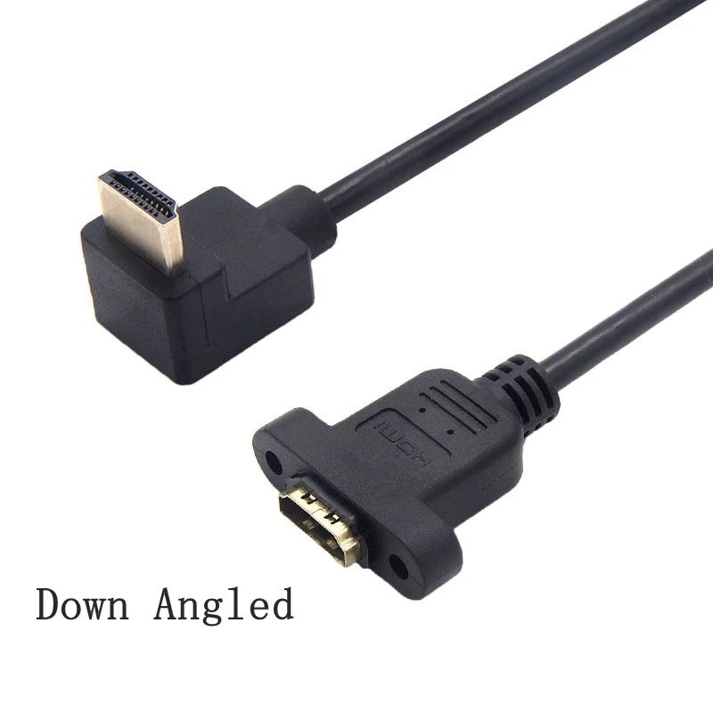 Cable HDMI Extensión Ángulo 90° Panel Macho-Hembra - imagen 3