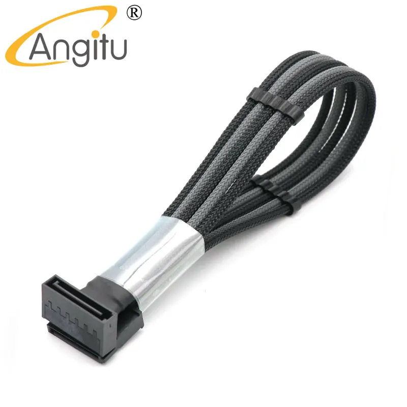 Cable de acrílico redondo para ordenador, 4 pines, 5 pines, 1 línea, Cable-2pcs de alimentación Sata Molex - imagen 3