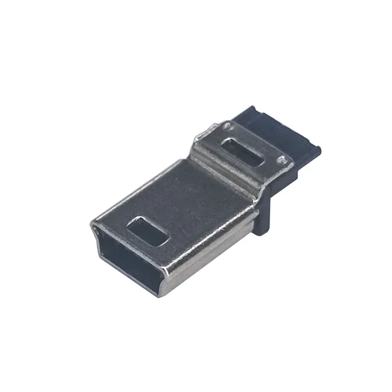 Miniconector USB de soldadura tipo T, 5P, carcasa de plástico, Conector de enchufe trasero, terminales de enchufe, 10 unids/lote - imagen 4