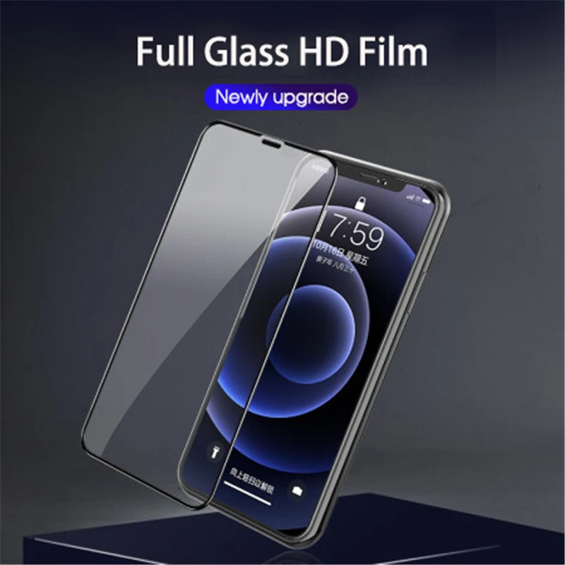 Protector de pantalla para iPhone 12 Pro Max Mini vidrio templado 11 13 iphone12 iphone11 Pro 11pro 12pro Xr X XS Max SE 2020 7 8 Plus - imagen 3