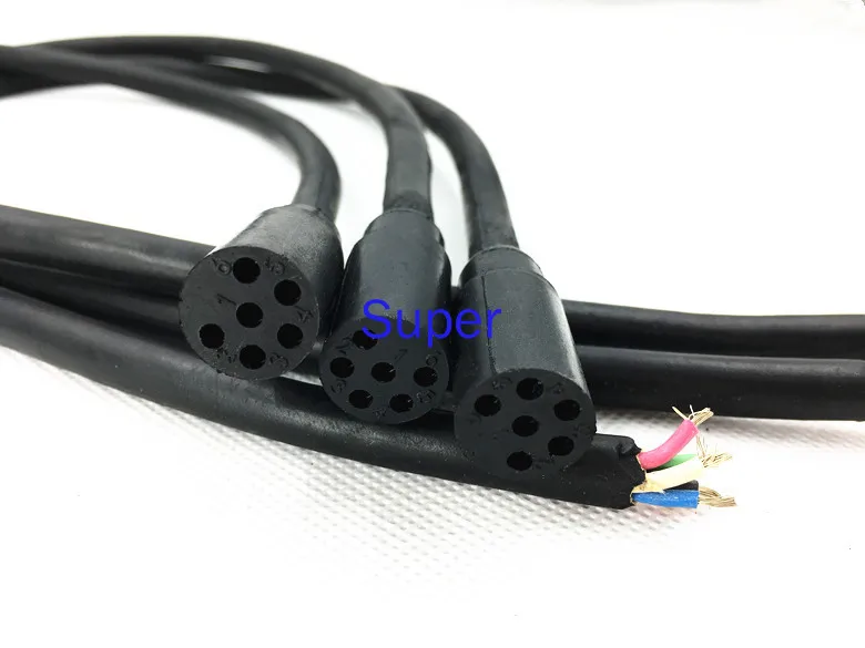Conector hermético en miniatura, enchufe de 6 pines con Cable, MCIL6F, presión de mar profundo, ROV, Conector de Cable submarino