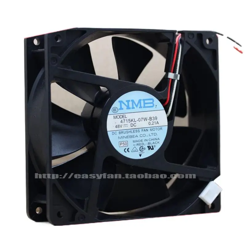 NMB 4715KL-07W-B39 4715KL-07W-B30 48V 0.21A ventilador Axial 120 × 120 × 38mm, ventilador de refrigeración