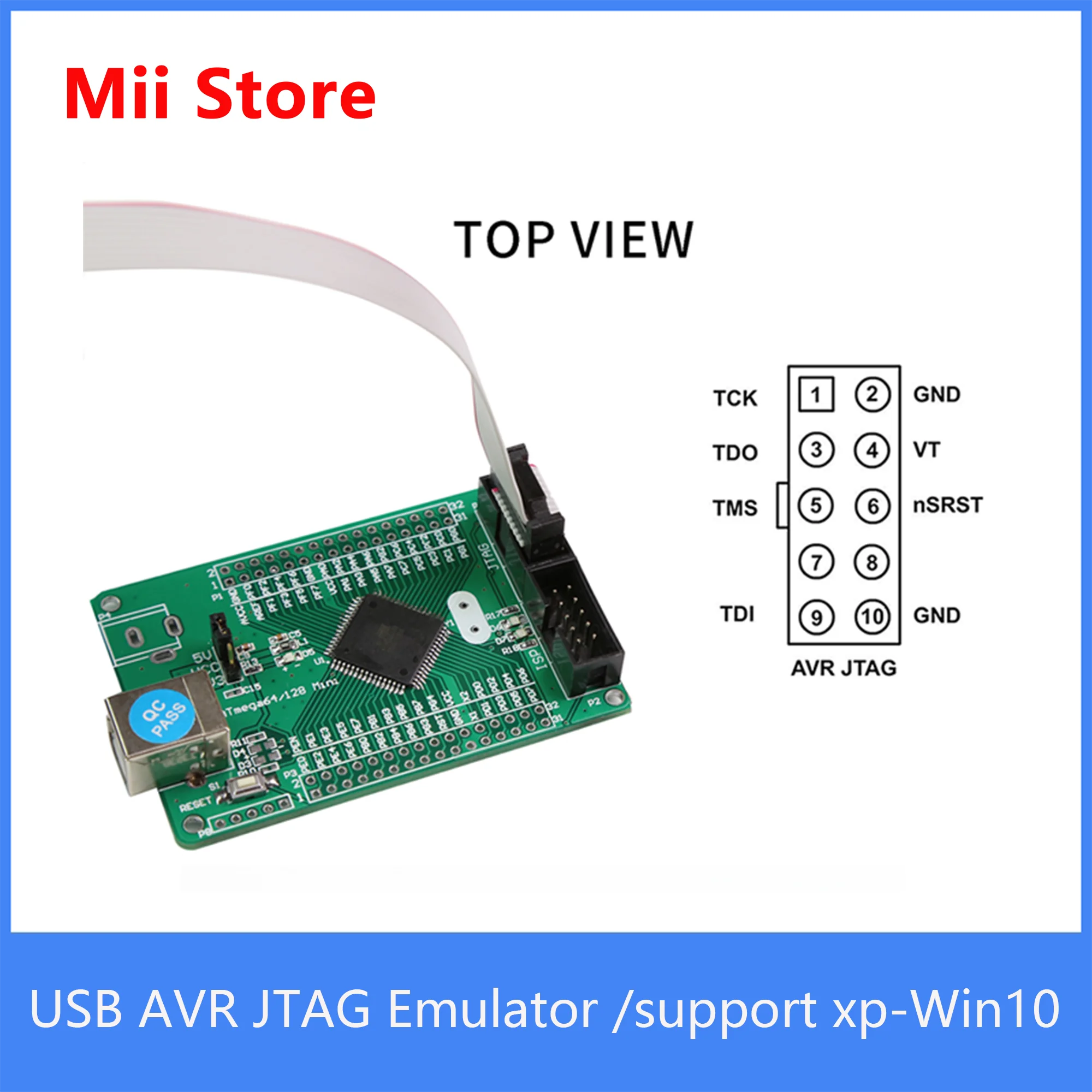 JTAGICE-miniplaca PCB ATMEGA16, emulador de ICE, USB AVR, libre, 1 Uds. Por pedido, MEGA128 MEGA64 - imagen 5