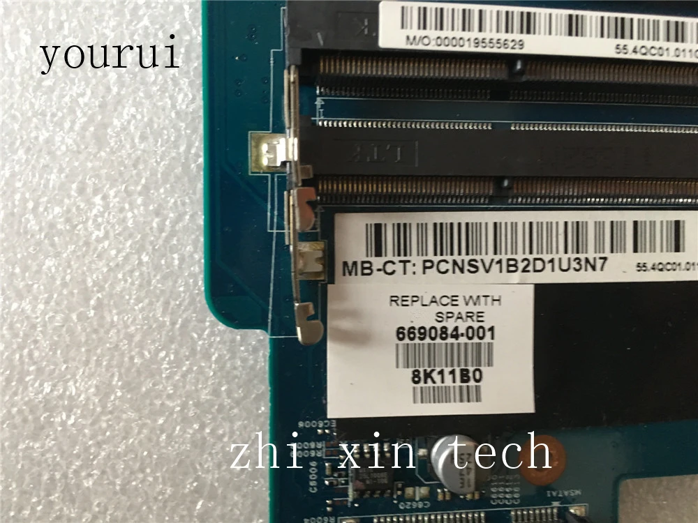 Yourui para la placa base Original del ordenador portátil HP DM4 DM4-3000 669084-001 669084-501 48.4QC05.011 prueba ok - imagen 3