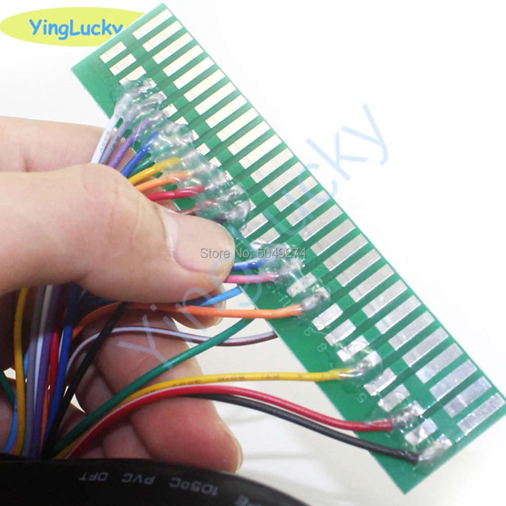 Yingluck-Cable Jamma alargado de 28 Pines, arnés de Cable Jamma LCD de 160cm, para máquina de juego de lucha, 2 jugadores de batalla/tablero Arcade - imagen 3