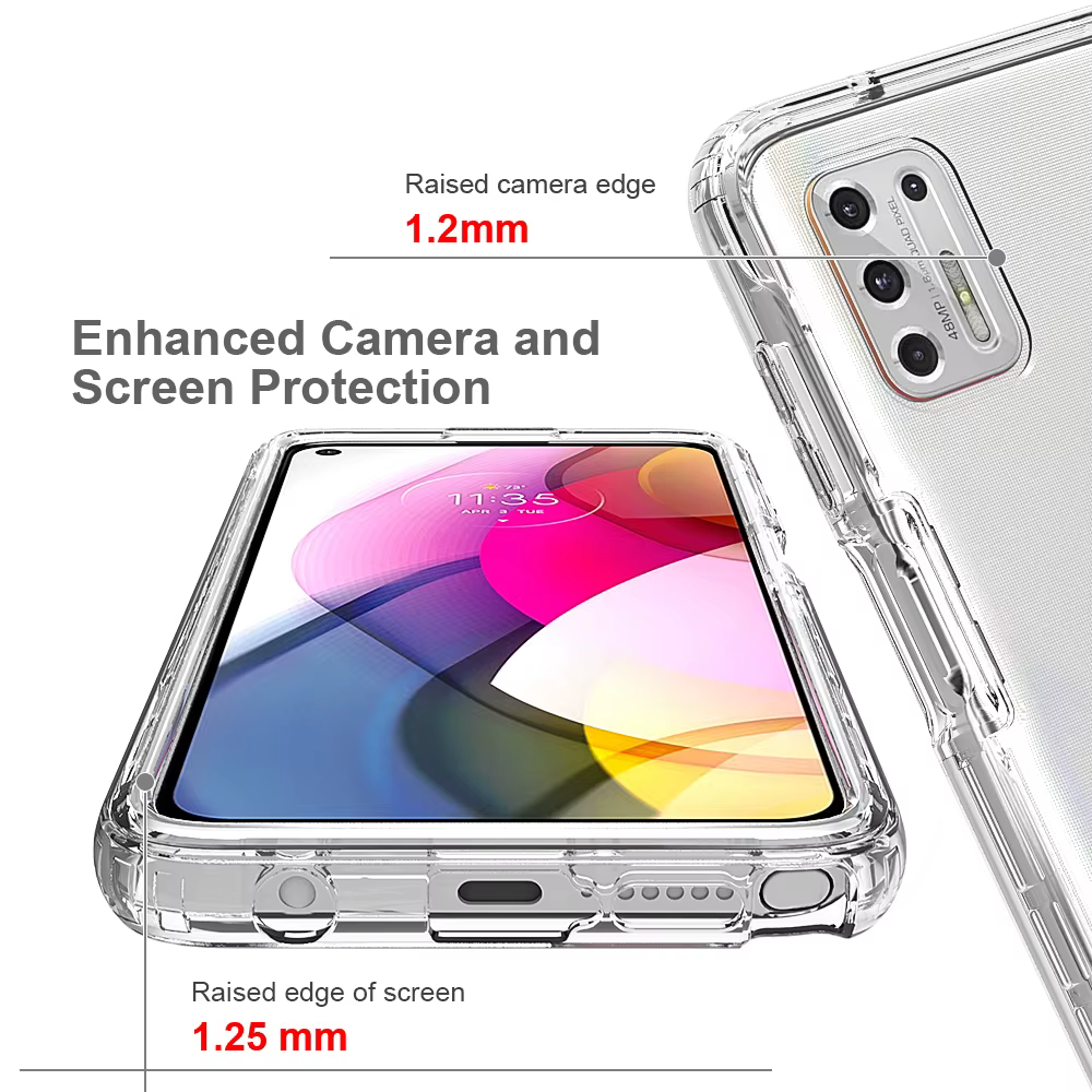 Funda transparente HD para Motorola Moto G Stylus 2020 2021 5G 2022, funda trasera de silicona para teléfono, PC, parachoques 360, cubierta protectora dura completa - imagen 5