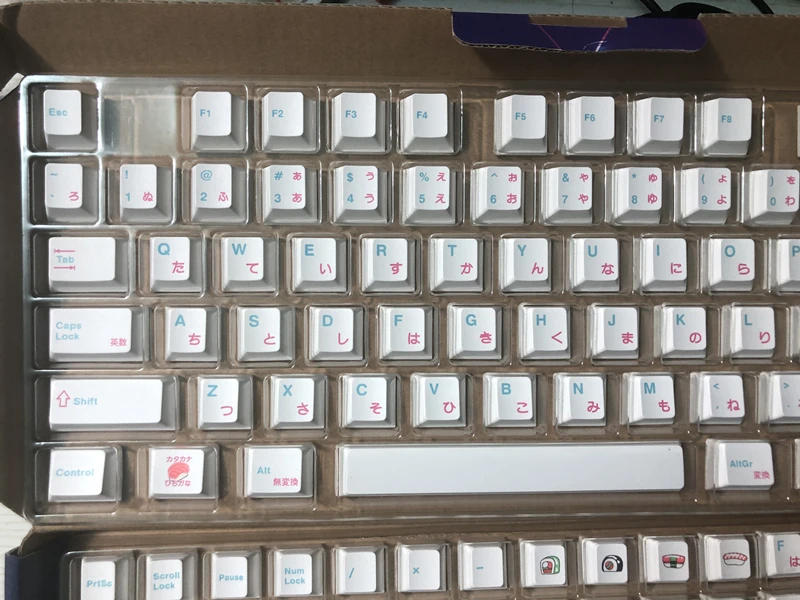 Teclas PBT de 135 teclas, perfil de cereza, DYE-SUB, teclas de Sushi personalizadas para teclado mecánico, diseño 61 64 84 108 - imagen 2