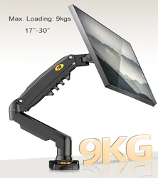 Brazo Monitor Articulado Gas Resorte North Bayou F80 17-30 Pulgadas