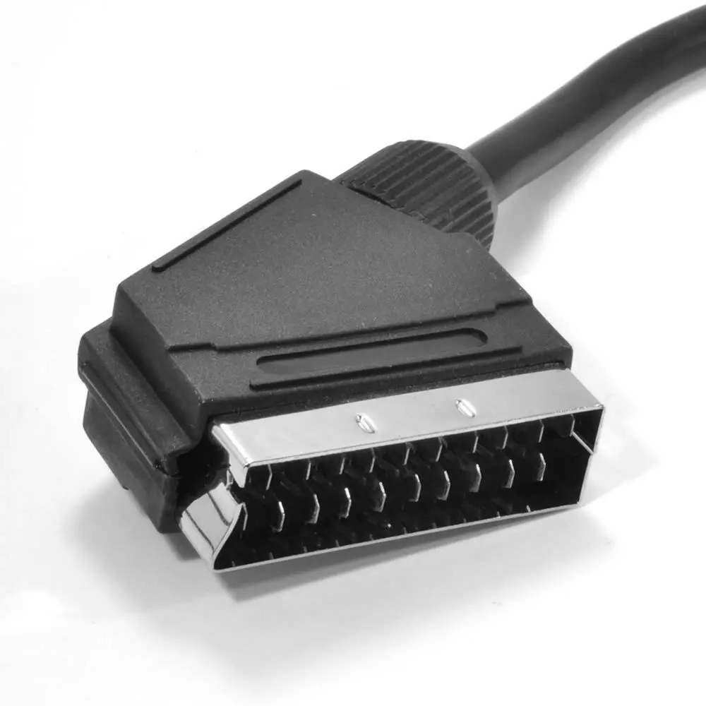 Cable Scart a Scart de 21 pines macho a macho niquelado para TV DVD STB con Cable conector de puerto de consola Scart N64 1,5 m - imagen 3