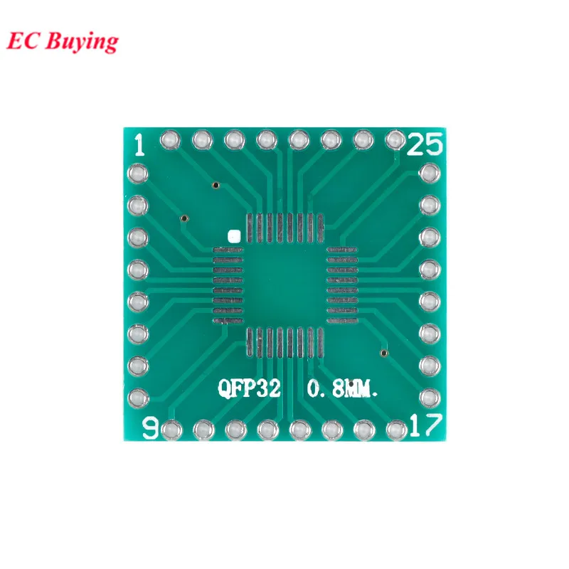 20 piezas/5 unidades LQFP32 SSOP32 FQFP32 TQFP32 adaptador de placa de transferencia PCB Pinboard SMD a DIP32 DIP Pin placa de prueba IC toma de paso de 0,8mm - imagen 4