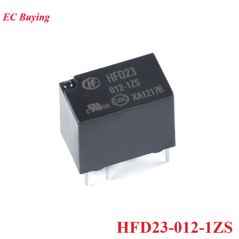 5 uds/1 ud HFD23 Mini relés HFD23-005-1ZS 012-1ZS 024-1ZS 24V DC 12V 5V 6Pin Ultra pequeño relé de potencia altamente sensible Rele - imagen 3