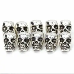 Cuentas espaciadoras calavera tibetana plata steampunk artesanal
