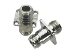 Conector N Coaxial Hembra-Hembra con Brida para Antena