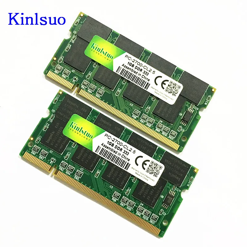 Kinlstuo-memoria ram para ordenador portátil, so-dimm ddr1 DDR 400 333 MHZ/pc-3200 pc-2700 200 pines 512mb 1gb para sodimm notebook ram