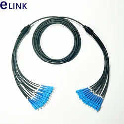 Cable de fibra óptica FTTA blindado para exterior LC/SC/FC/ST