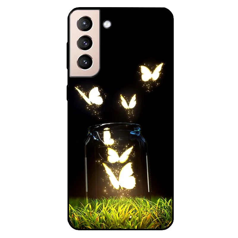 Para Samsung Galaxy S21 funda S21 Plus 5G impresión silicona suave TPU cubierta de teléfono transparente para Samsung S21 FE Ultra fundas traseras S21FE - imagen 5