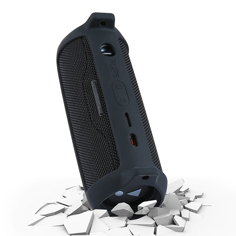 ZOPRORE-funda de silicona para JBL Flip 6 Flip6, funda de viaje para Altavoz Bluetooth portátil con correa para el hombro y mosquetón - imagen 4