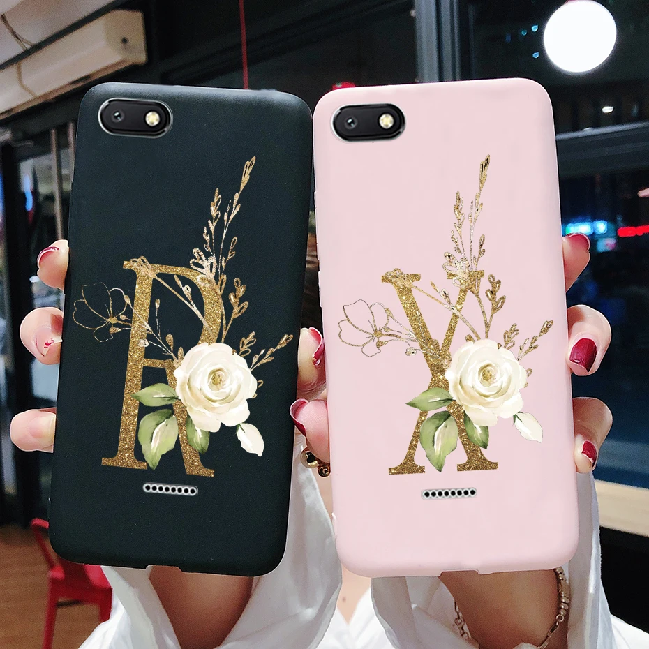 Funda de silicona para Xiaomi redmi 6 a6 6a, carcasa suave con letras bonitas, funda para teléfono