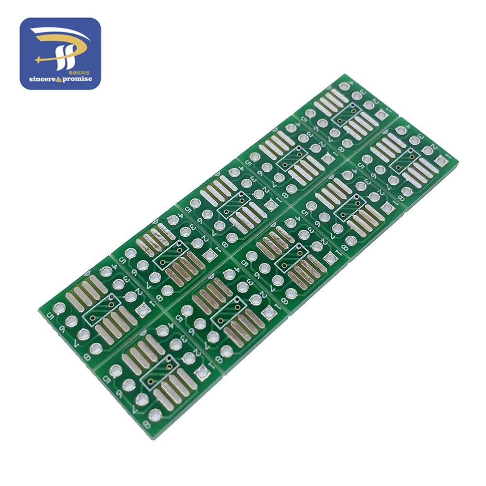 10 Uds SOP8 giro DIP8/SMD a DIP IC adaptador Socket SOP8/TSSOP8/SOIC8/SSOP8 placa a DIP adaptador placa convertidora 0,65mm 1,27mm - imagen 4