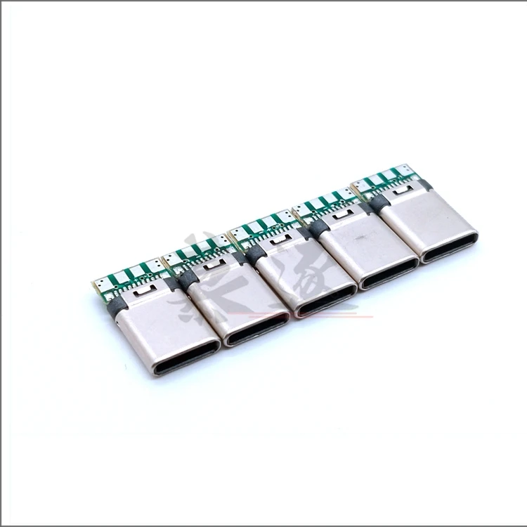 Conector macho de soldadura USB 3,1, conector tipo C con placa PCB, terminales de línea de datos para Android, USB-3 OTG, 1 - imagen 3