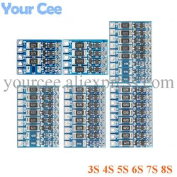 Placa BMS 3S-8S Balanceador Litio 18650 Protección Carga