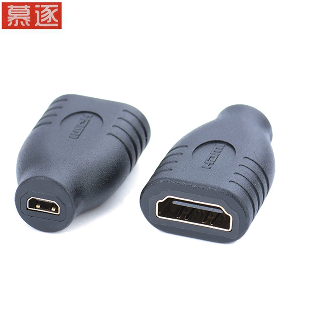 Convertidor compatible con HDMI, cable HD estándar negro hembra a a mini HDTV D hembra, adaptador de enchufe mayitr - imagen 2