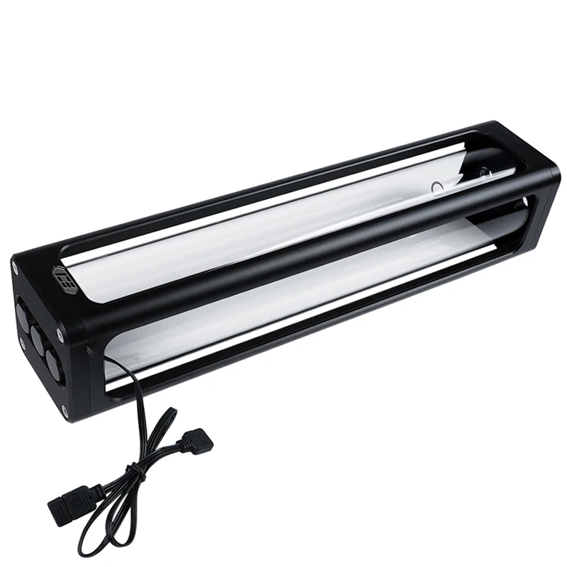 IceManCooler Depósito de vidrio para refrigeración por agua 360 mm PC - imagen 4